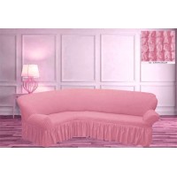 Чехол для углового дивана - розовый