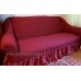 Чехол на диван и кресла с юбкой - розовый